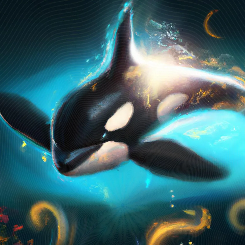 Orca: o espírito guardião do Espírito Santo, desvendado! 3 uma obra de arte ilustrativa de orca espirito santo