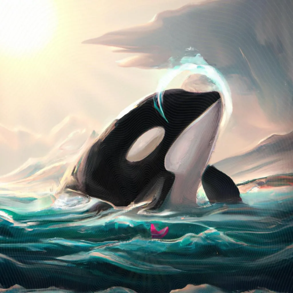 uma paisagem ilustrada de orca no espirito santo