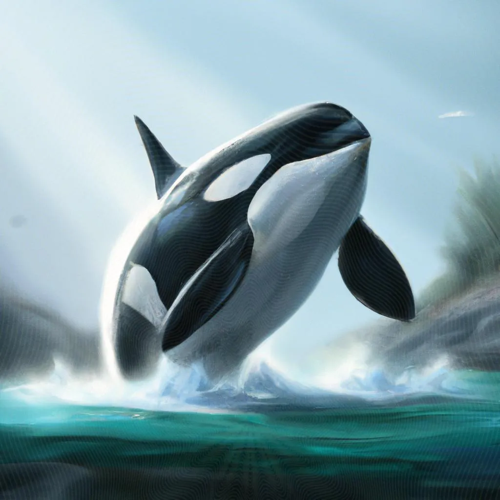 uma ilustração em preto e branco de orca no espirito santo