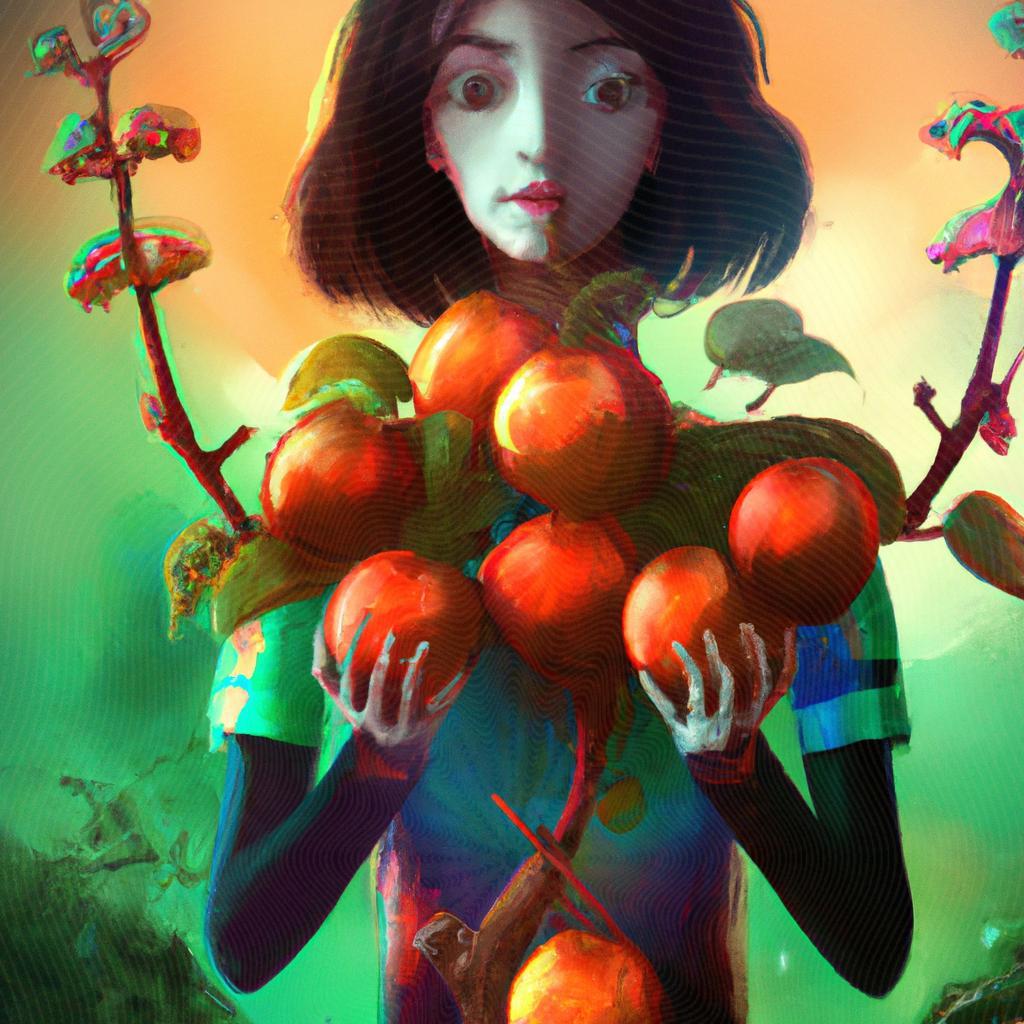 uma imagem estilizada de os frutos do espirito santo