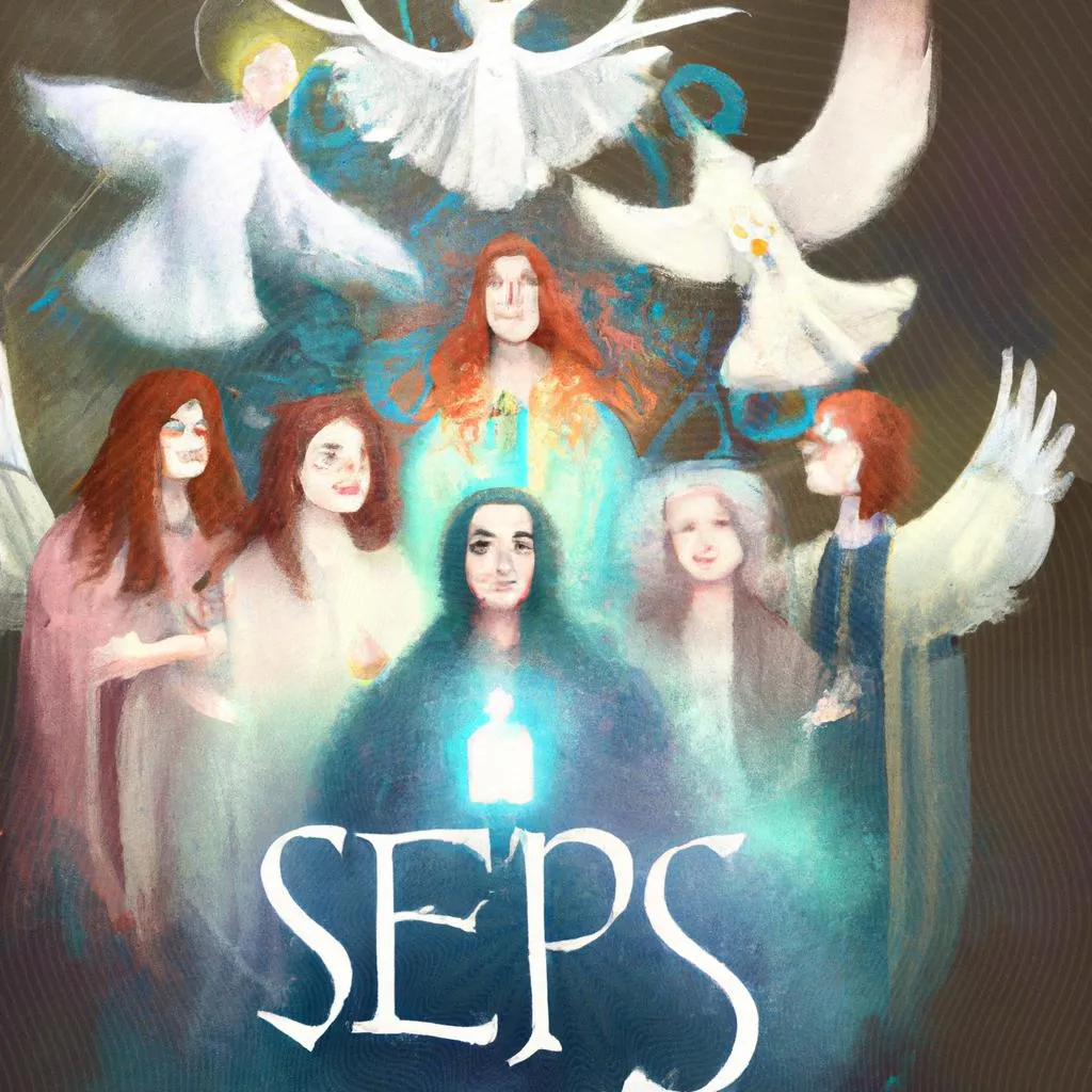 uma aquarela sobre os sete espiritos de deus