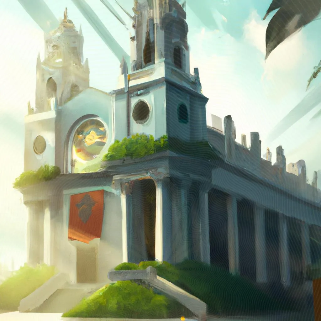 uma imagem impressionista de paroquia espirito santo