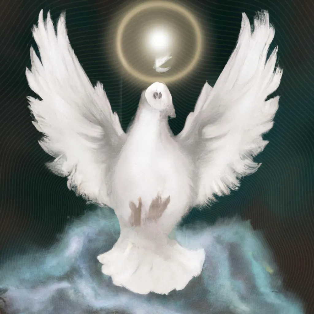 Pomba Divino Espírito Santo: Significado e Simbolismo em PNG 2 uma ilustração em preto e branco de pomba divino espirito santo png