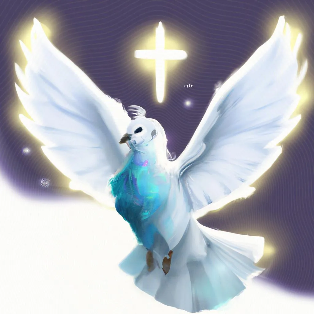 pomba espirito santo desenho