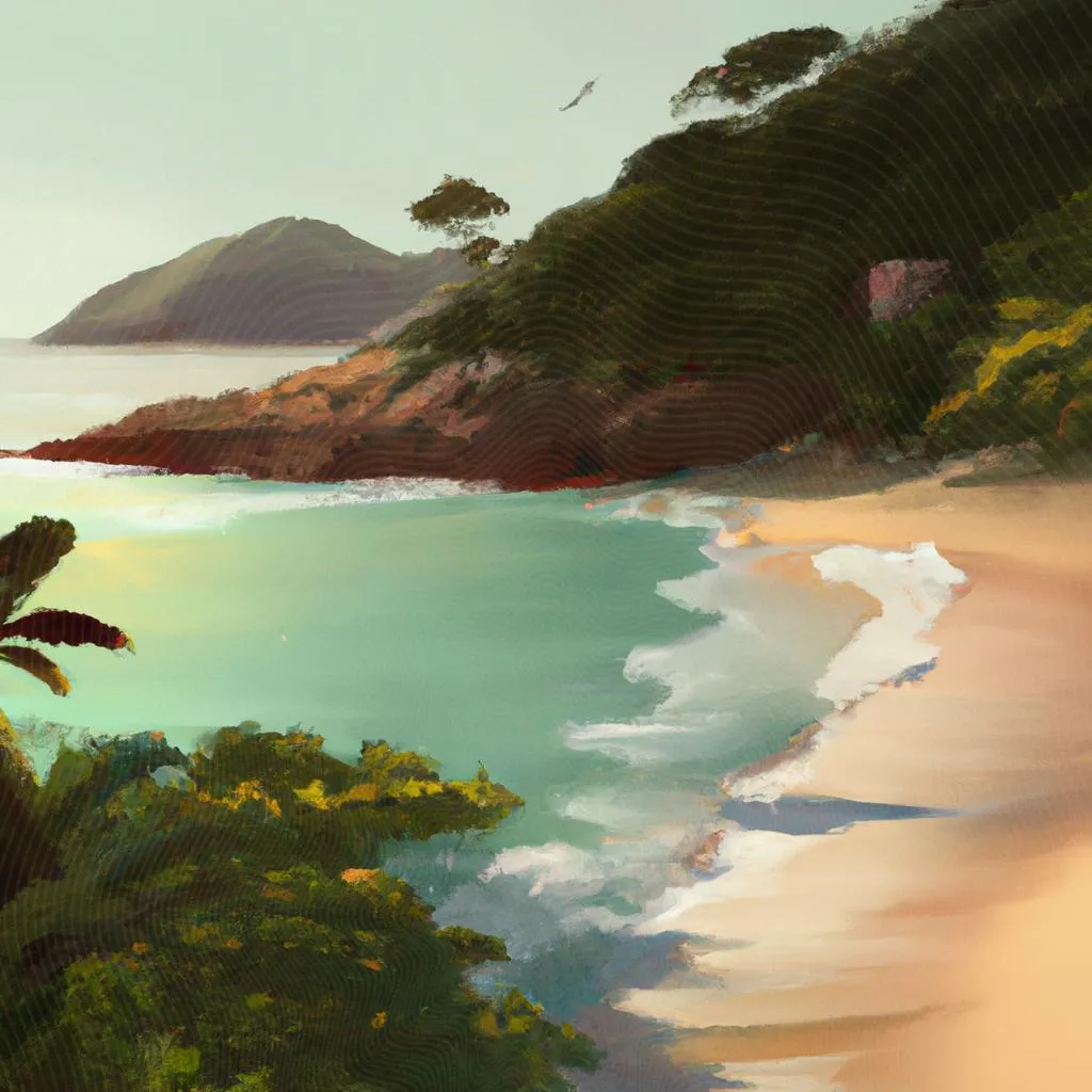 um diagrama visual sobre praia espirito santo