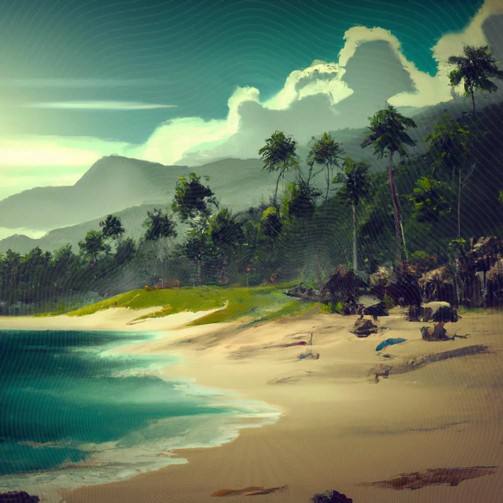 uma aquarela sobre praias em espirito santo