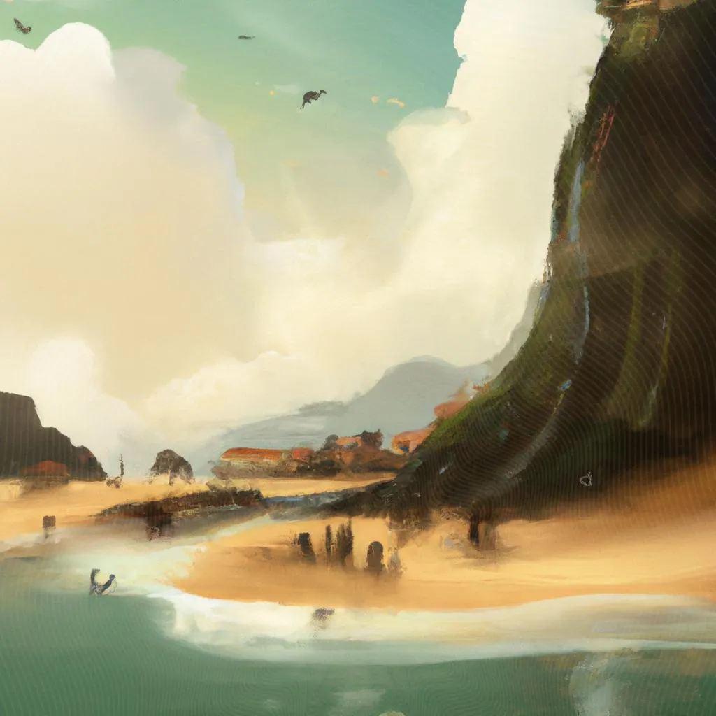uma figura artística de praias em espirito santo
