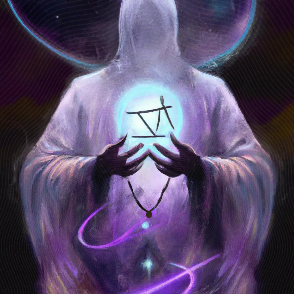 uma impressão artística de reflexão mensagem espirita