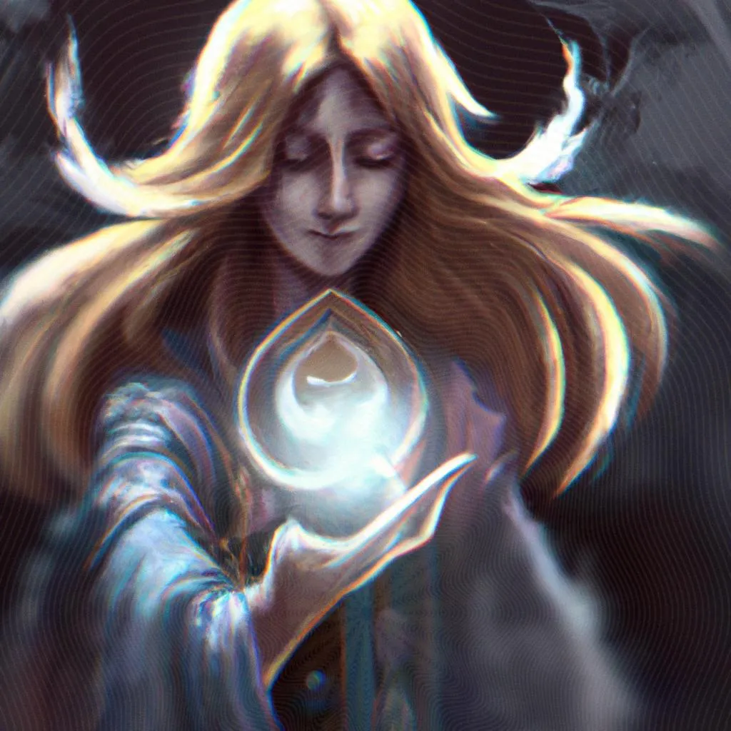uma pintura figurativa de religião espirita