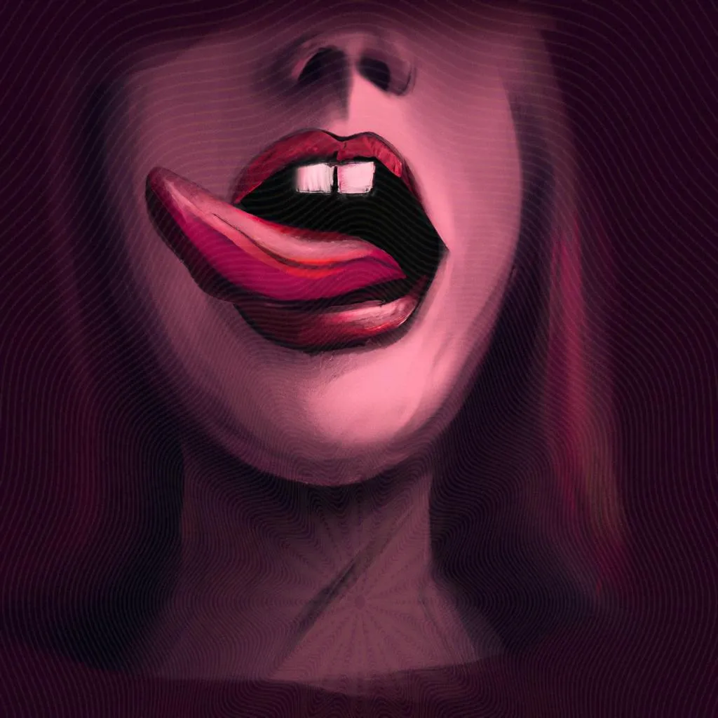 uma imagem em 3D de significado de sentir gosto de sangue na boca espiritismo