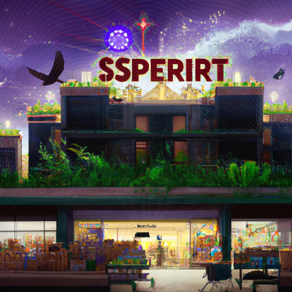 uma obra de arte ilustrativa de supermercado espirito santo