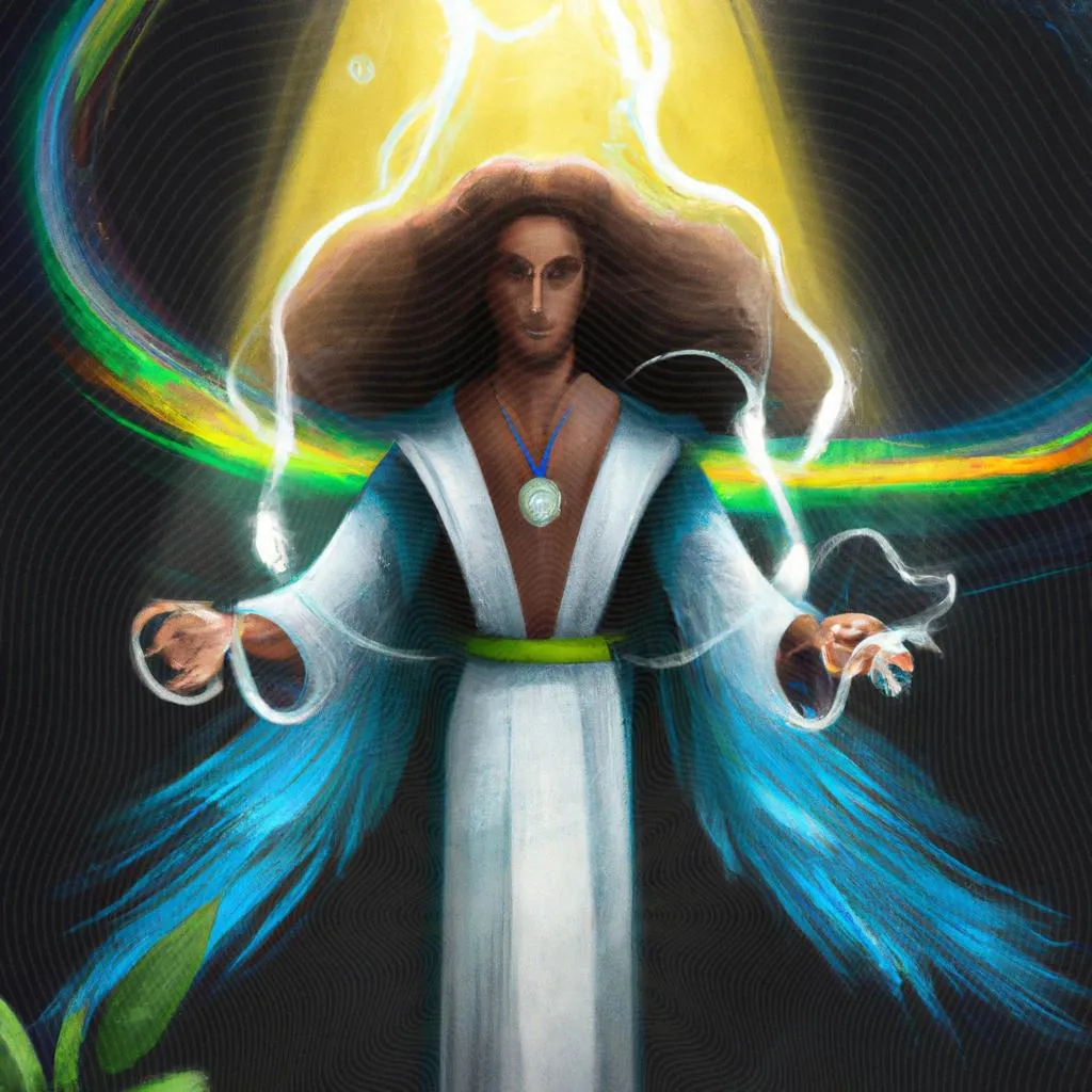 uma impressão artística de terço espirito santo