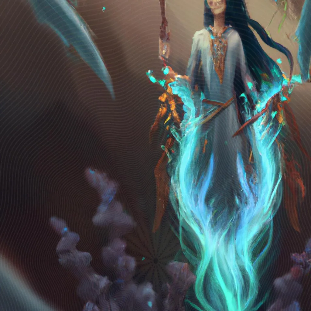 Vivencie a Experiência de Ver Espíritos - Descubra seus Mistérios! 2 uma figura artística de ver espiritos