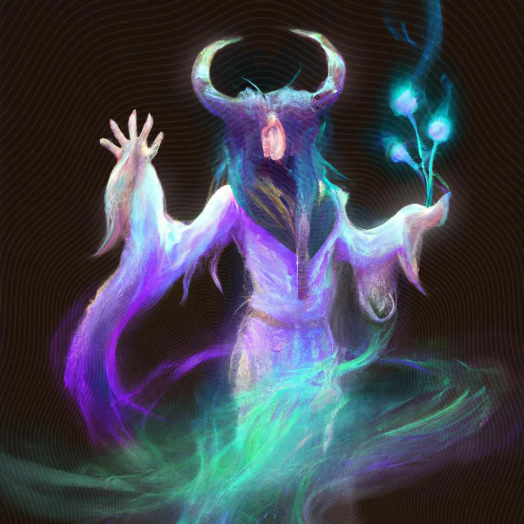 Vivencie a Experiência de Ver Espíritos - Descubra seus Mistérios! 4 uma arte em gravura de ver espiritos