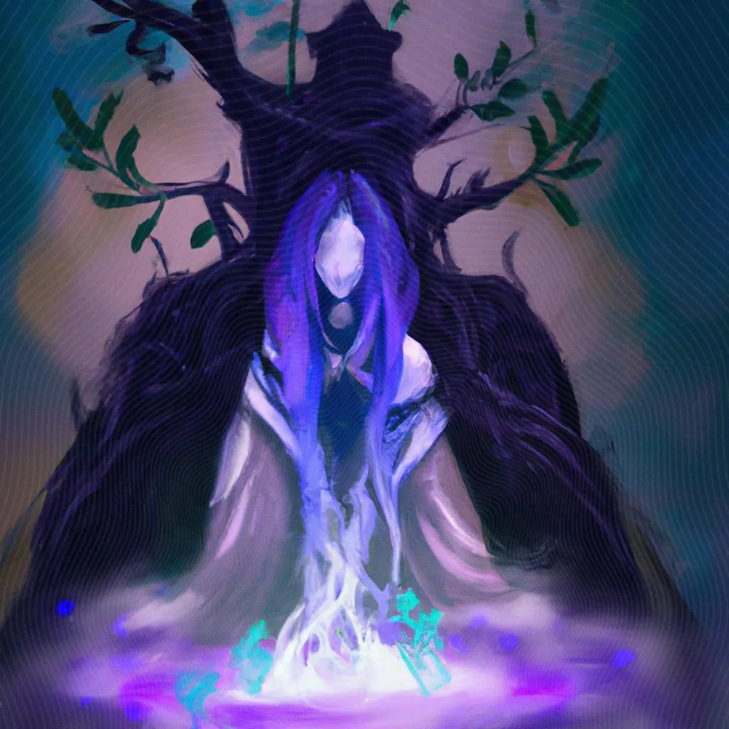 uma imagem simbólica de vida amarrada espiritismo