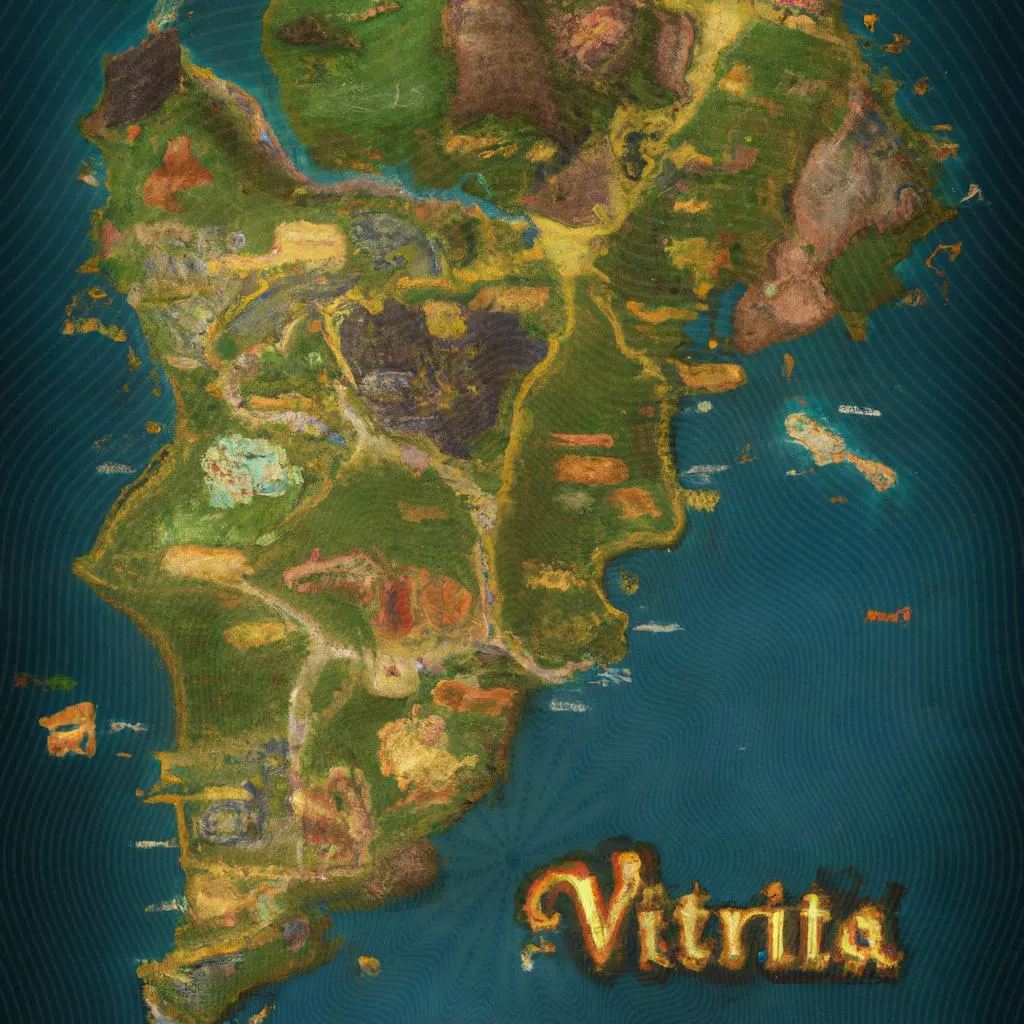 Descubra o significado místico por trás do mapa de Vitória, Espírito Santo 4 uma cena cinematográfica ilustrada de vitoria espirito santo mapa