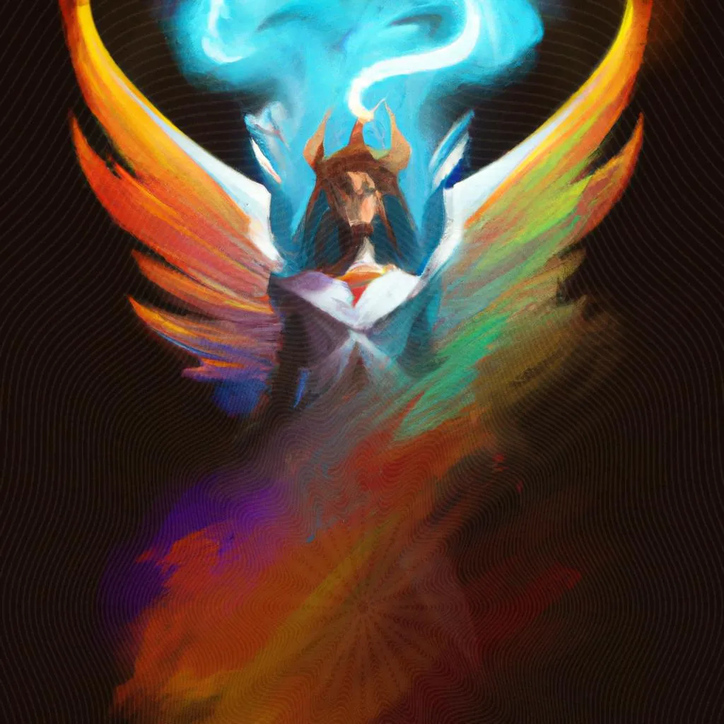 uma aquarela sobre 7 espirito de deus