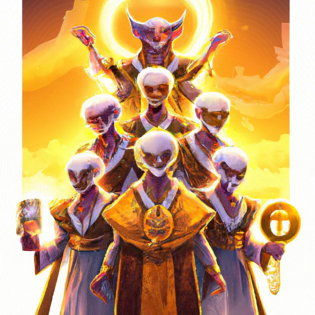 uma obra de arte ilustrativa de 9 dons do espirito santo