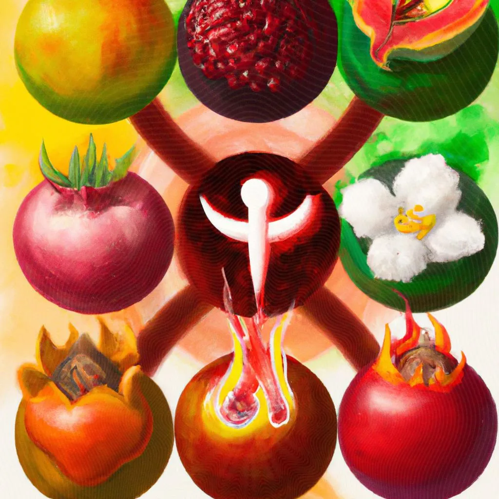 uma aquarela sobre 9 frutos do espirito santo