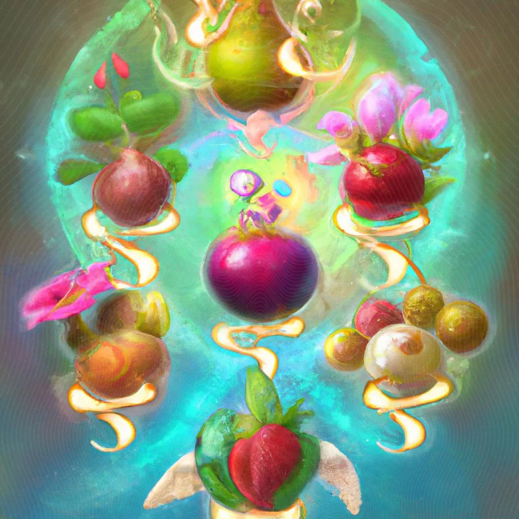 uma imagem impressionista de 9 frutos do espirito santo