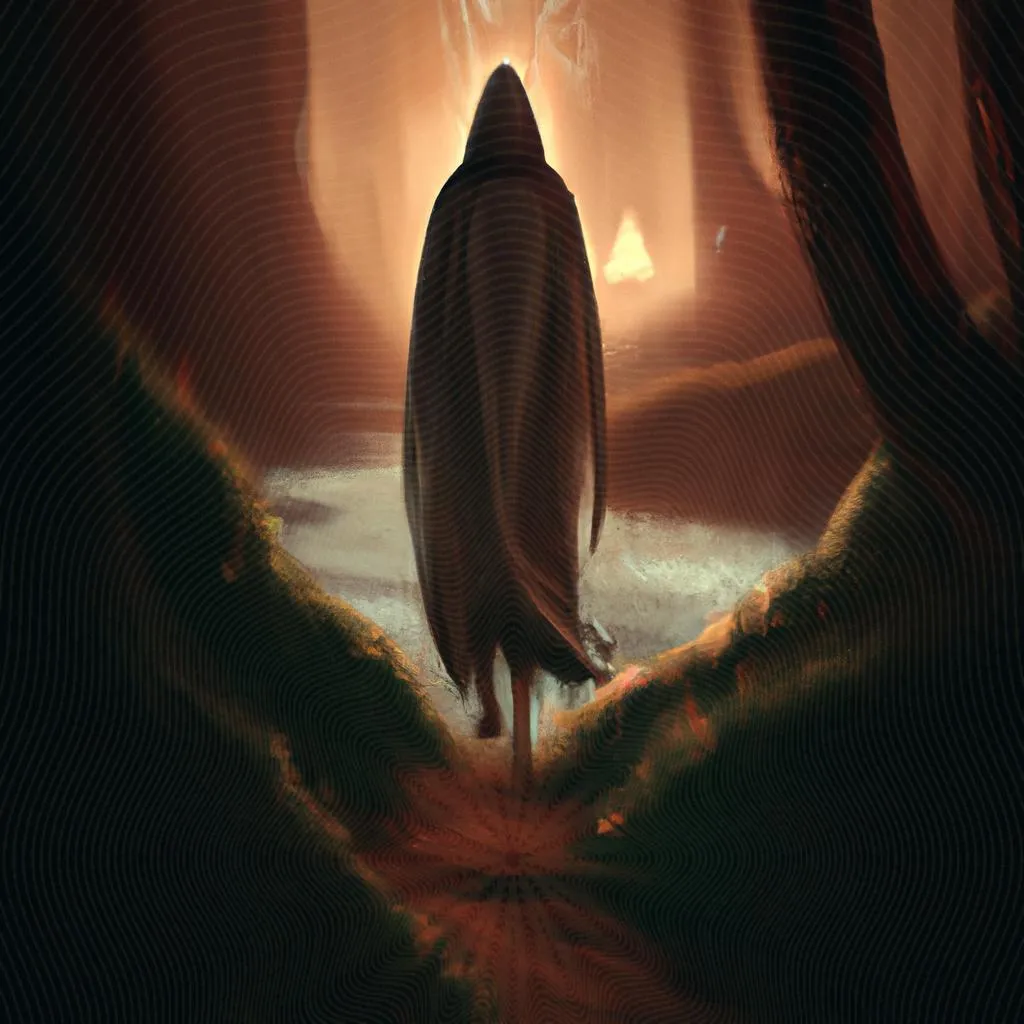 uma pintura a óleo sobre a caminho significado