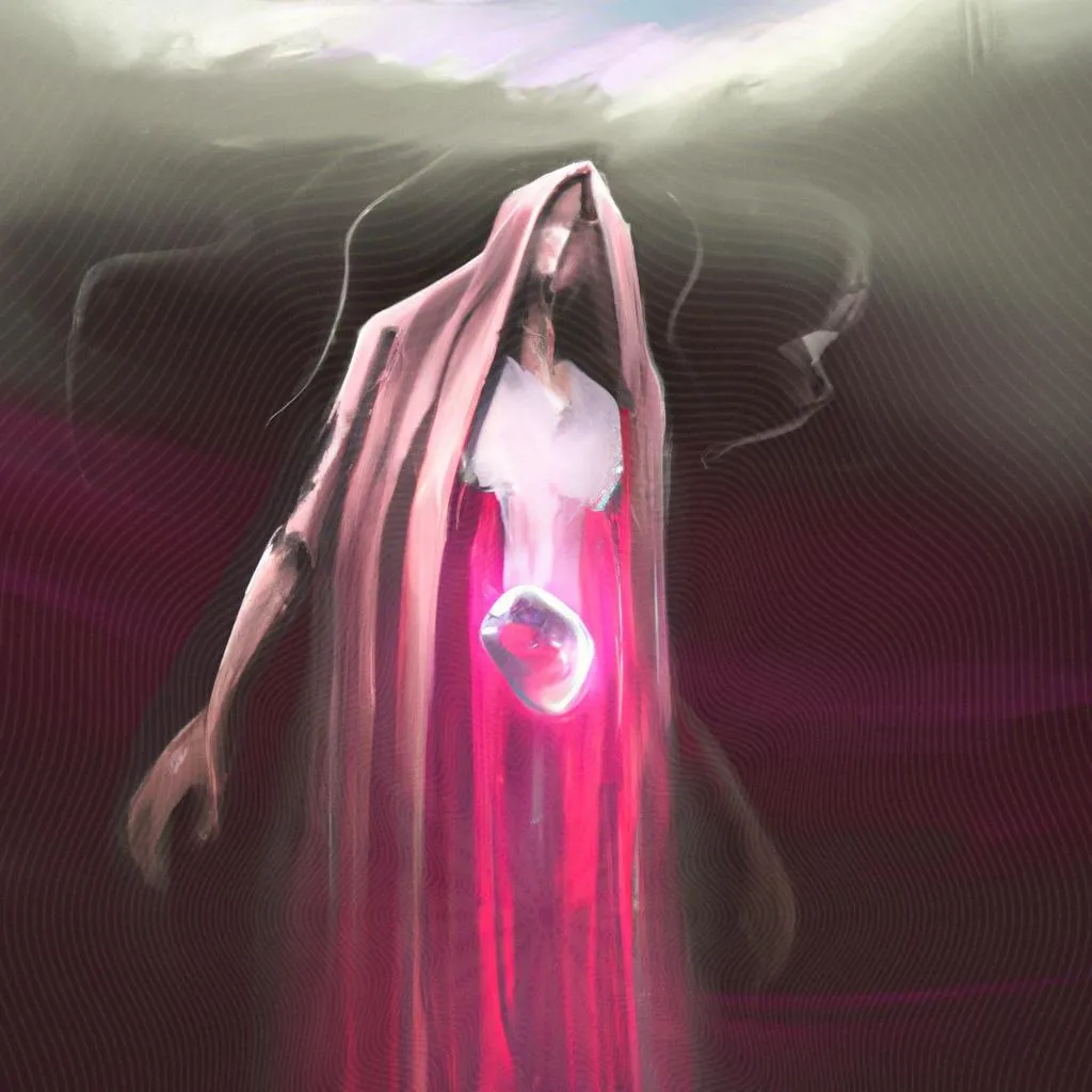uma ilustração de a morte na visão do espiritismo