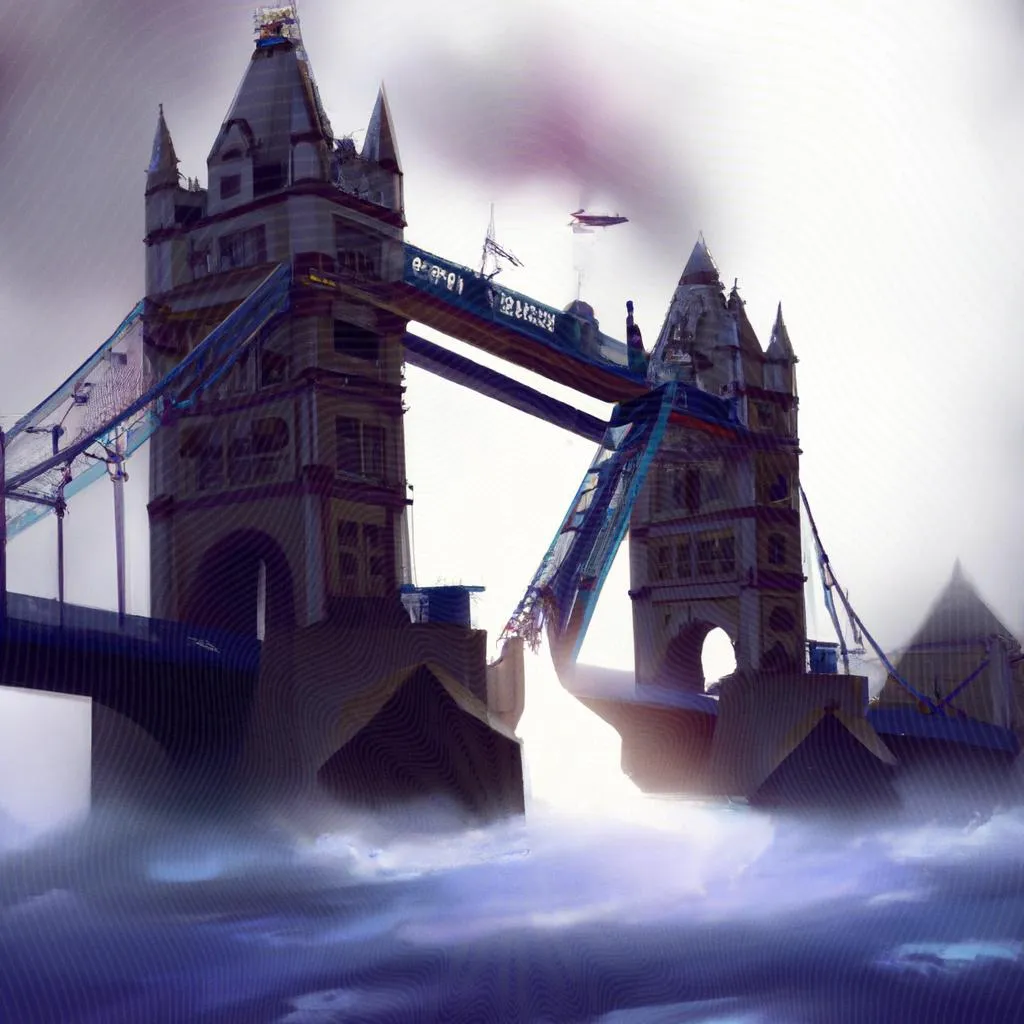 uma imagem gráfica com o tema a ponte de londres está caindo significado