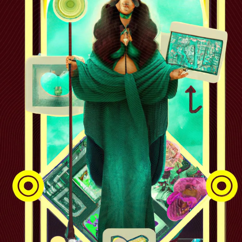 uma imagem simbólica de a temperança tarot significado