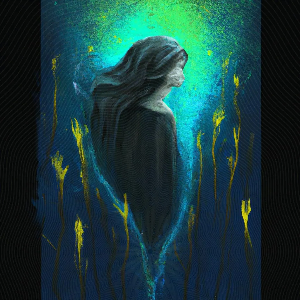 uma arte gráfica sobre acordar muito cansado espiritismo