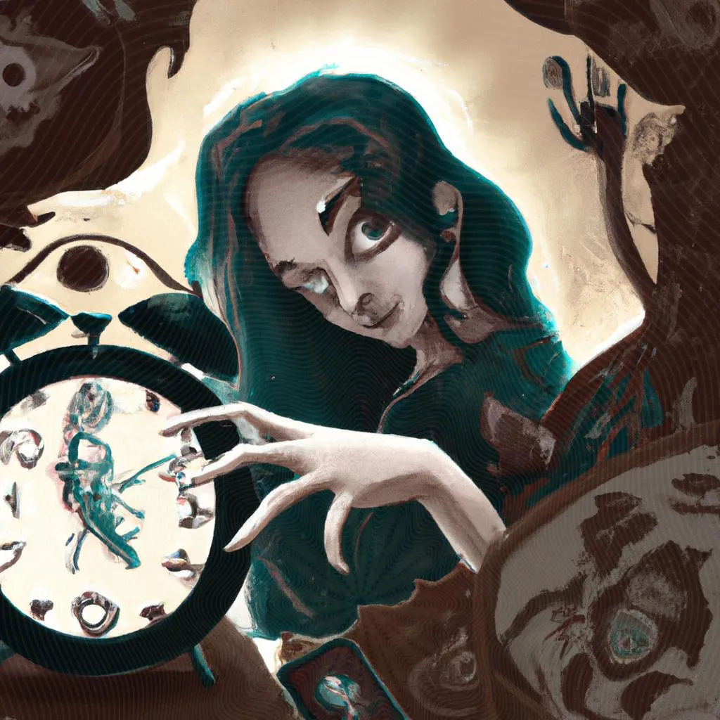uma arte gráfica sobre acordar todo dia no mesmo horário espiritismo