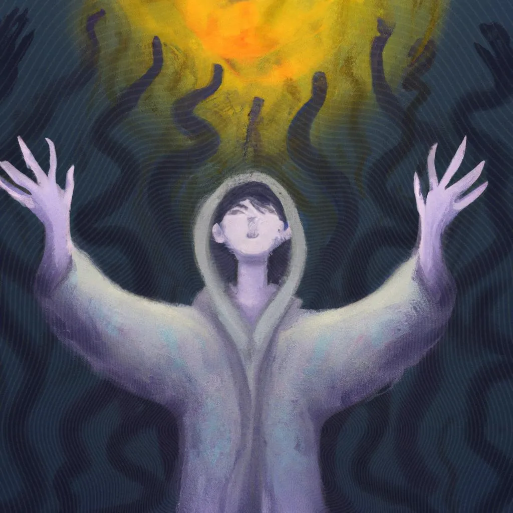 Desvendando o Mistério: Por Que Você Acorda Várias Vezes Durante a Noite no Espiritismo? 2 uma arte em gravura de acordar várias vezes durante a noite espiritismo