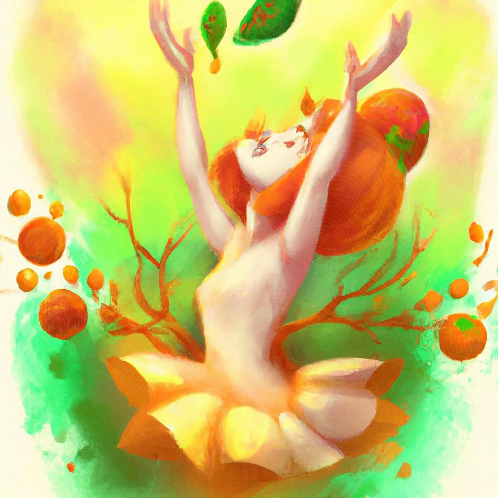uma ilustração gráfica de alegria fruto do espirito