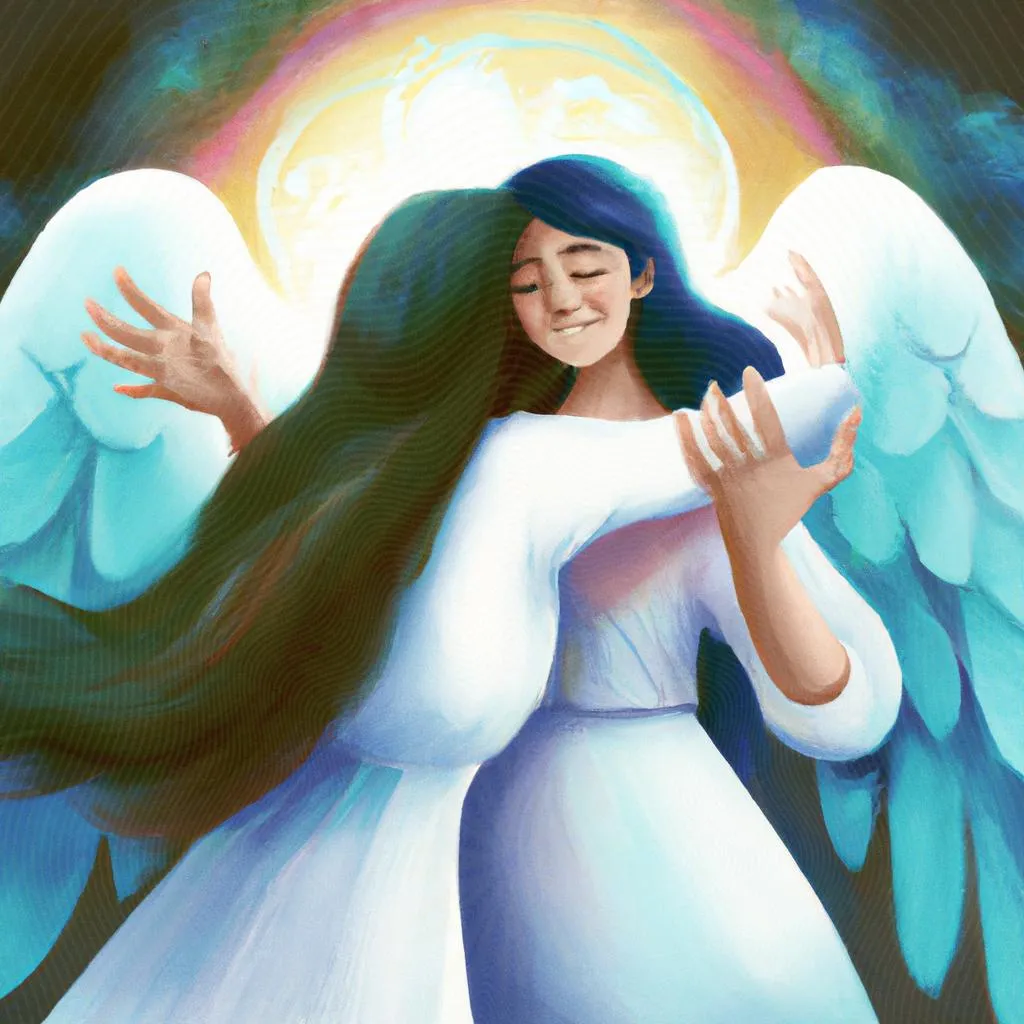 uma composição gráfica de amizade com o espirito santo