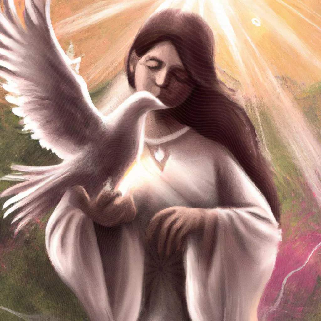 um gráfico ilustrado de amizade com o espirito santo