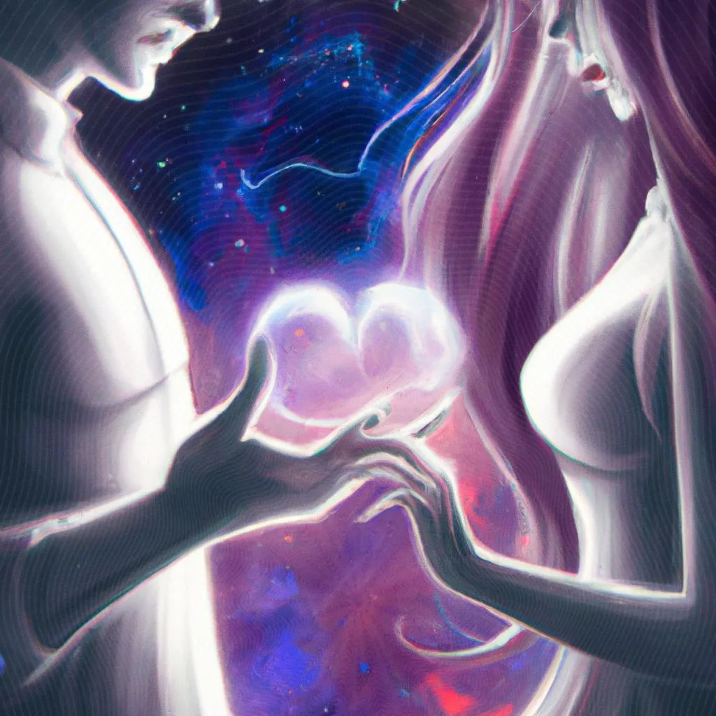 Desvendando o Amor Platônico no Espiritismo: A Verdade Revelada 2 uma cena ilustrada de amor platonico espiritismo