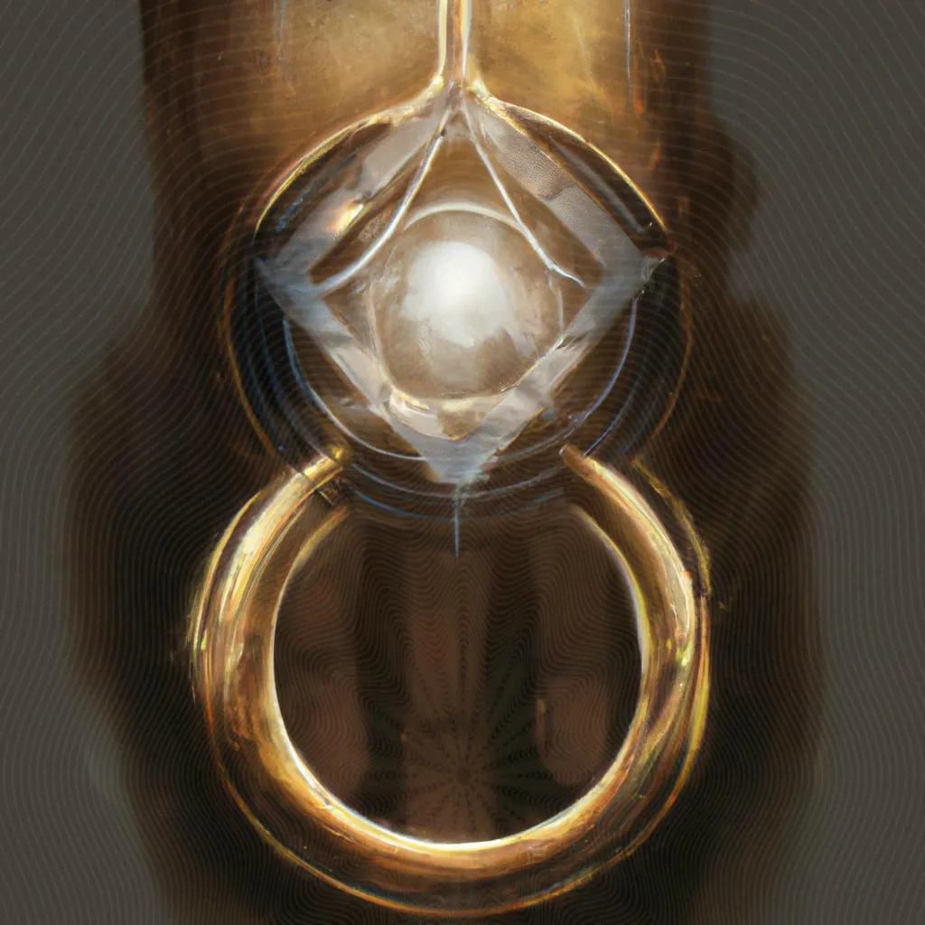 uma arte em gravura de anel espirito santo
