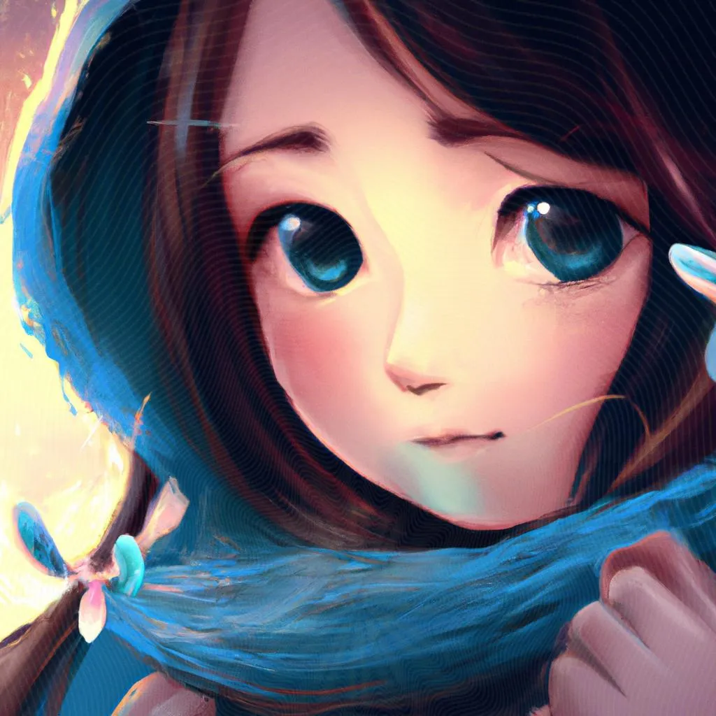 uma composição ilustrativa de anime da menina que ve espiritos