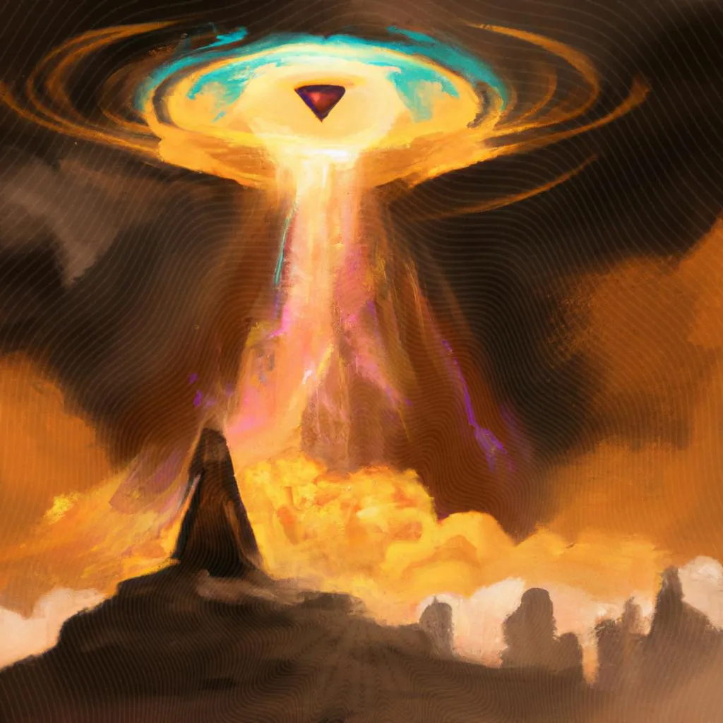 um desenho arquitetônico sobre apocalipse segundo o espiritismo