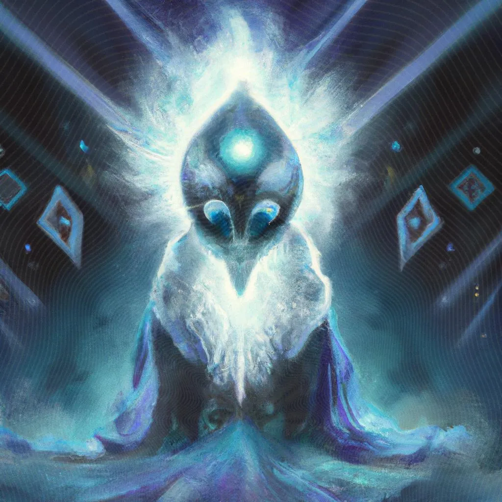 uma ilustração realista de apometria espiritismo