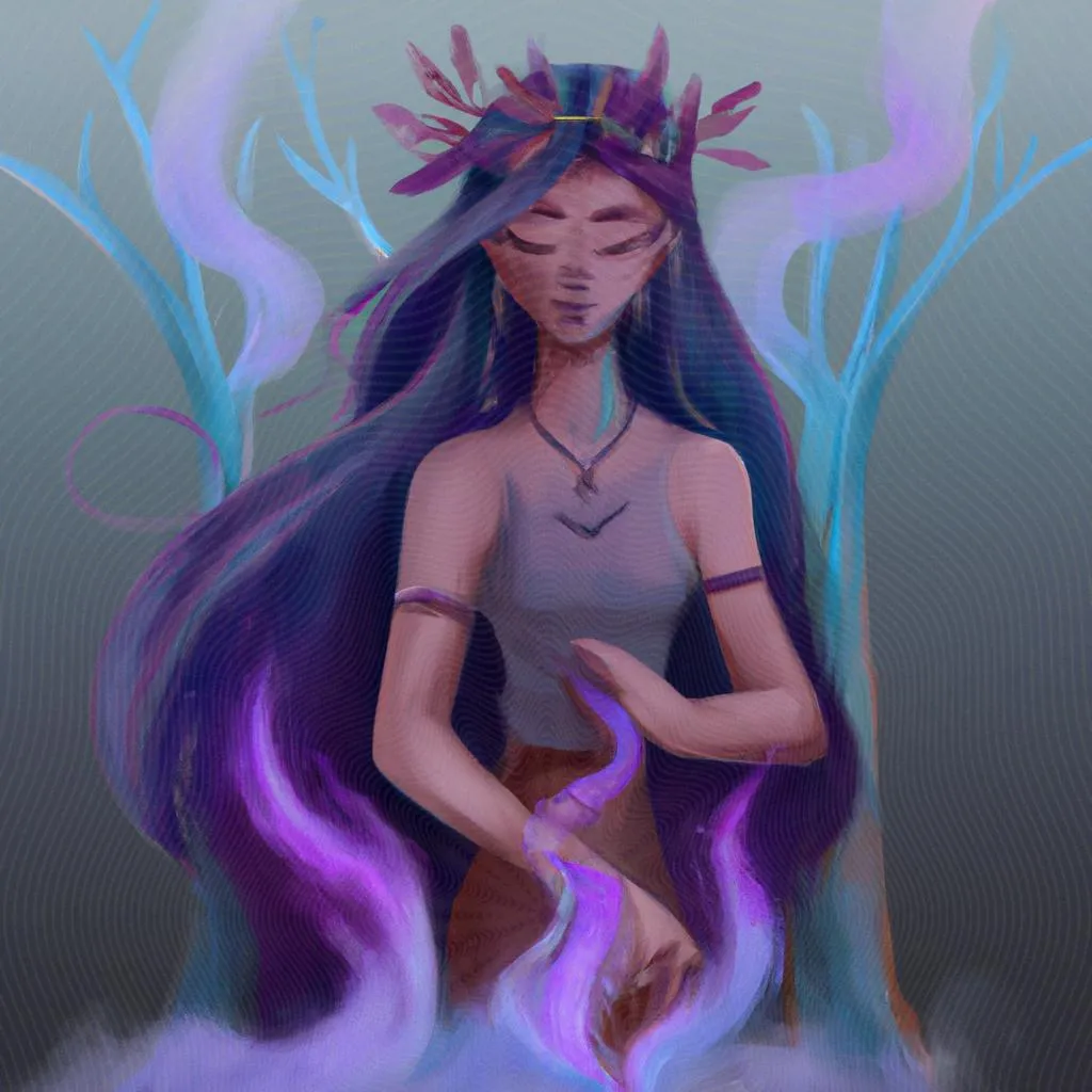 uma arte em gravura de ato de bocejar espiritismo