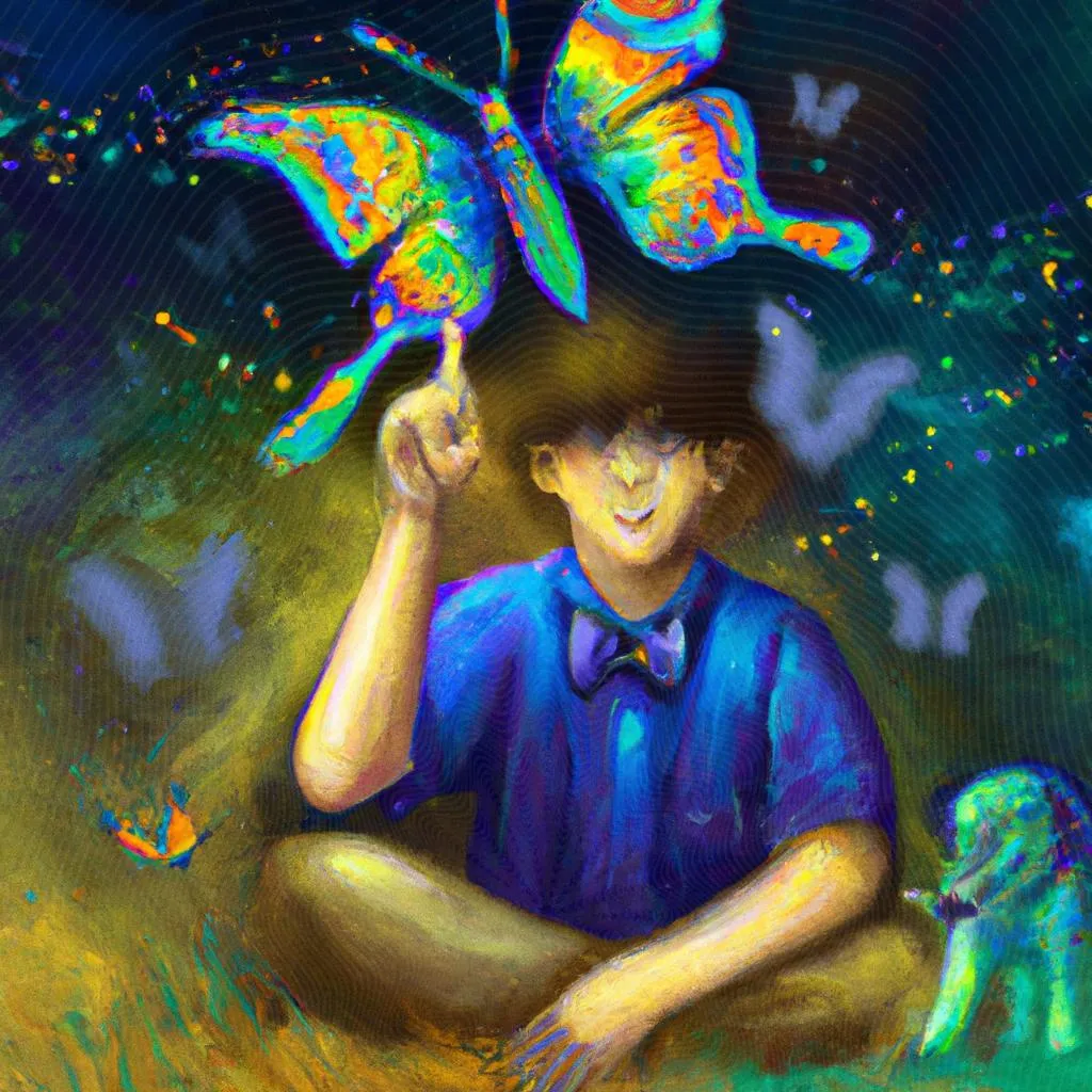 uma arte abstrata sobre autismo e espiritismo