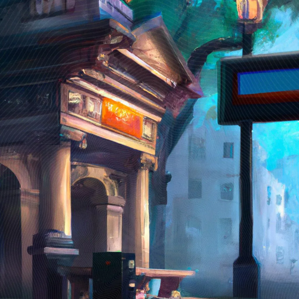 um esquema ilustrado de banco bmg rua espirito santo