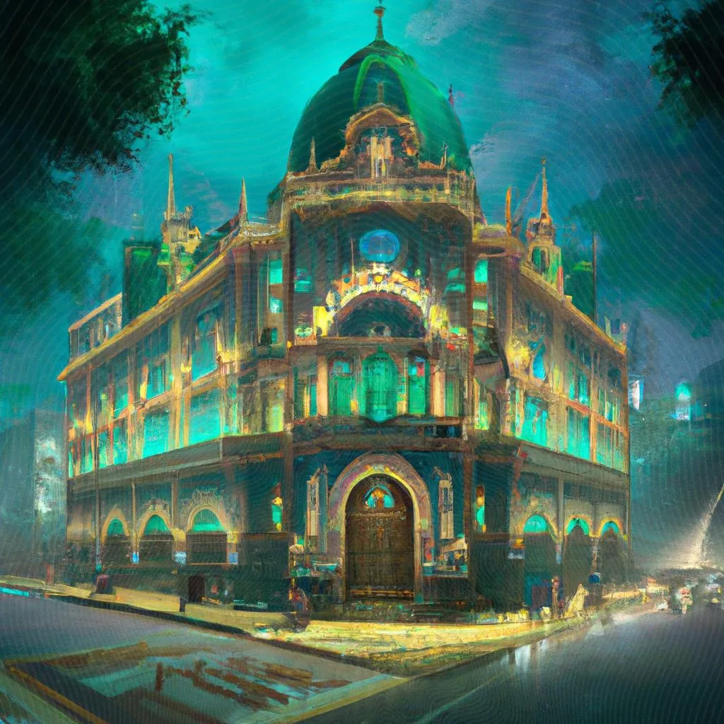 uma cena gráfica de banco bmg rua espirito santo