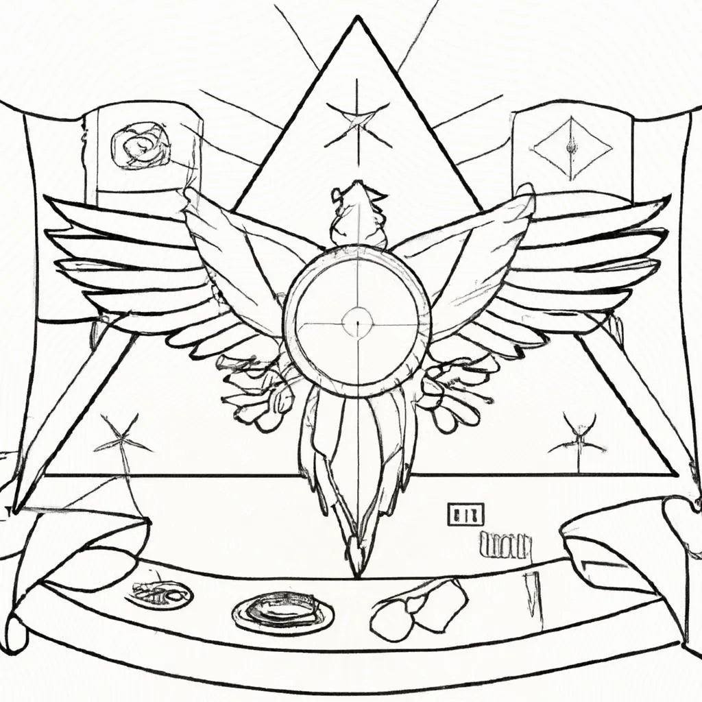 Desperte sua espiritualidade: Baixe agora a bandeira do Espírito Santo para colorir 4 uma imagem em 3D de bandeira do espirito santo para colorir