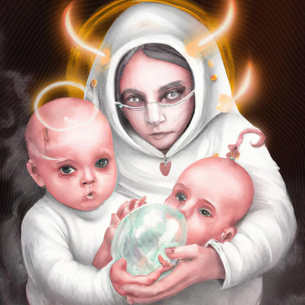 uma ilustração em preto e branco de bebês que morrem antes de nascer espiritismo