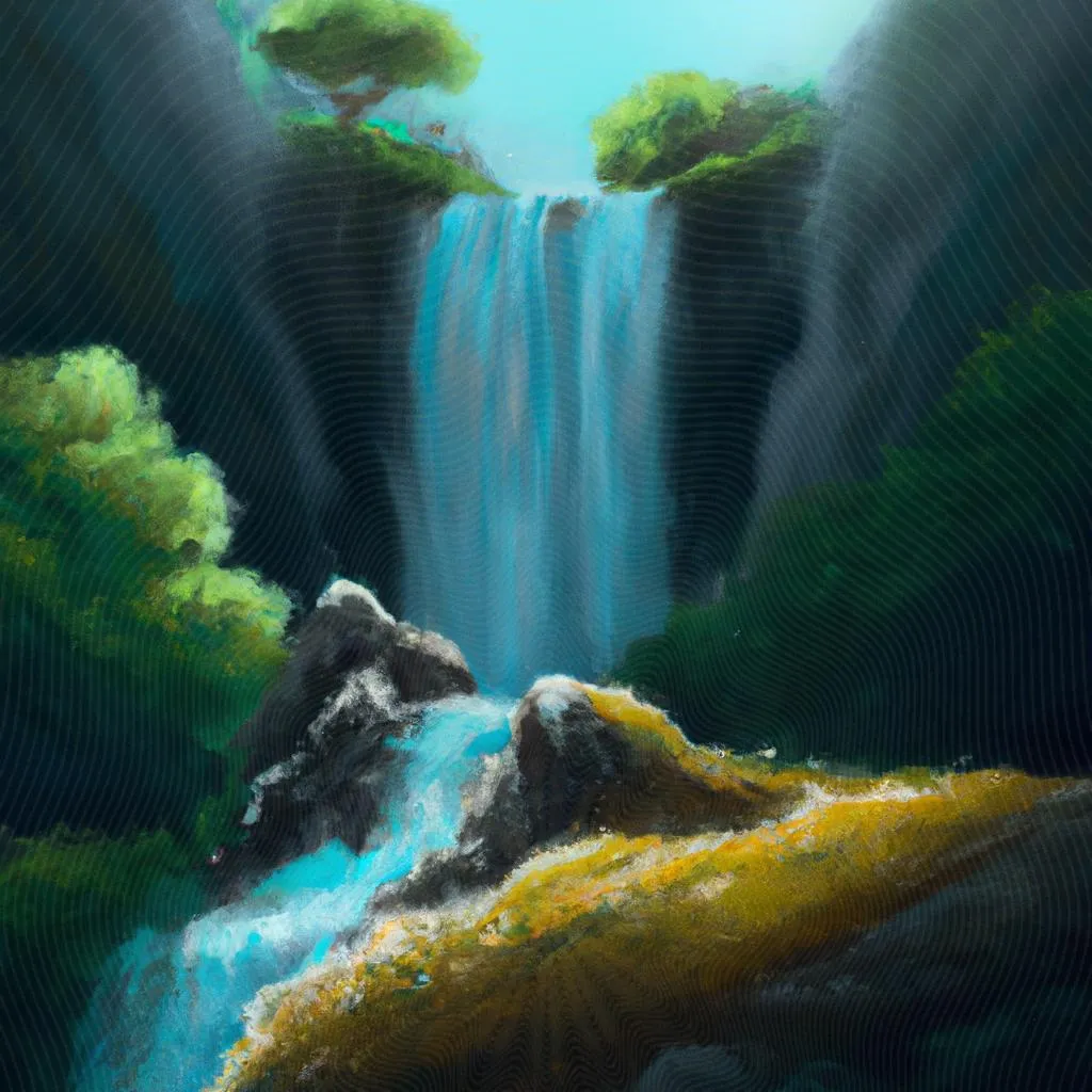 uma escultura ilustrada de cachoeira espirito santo