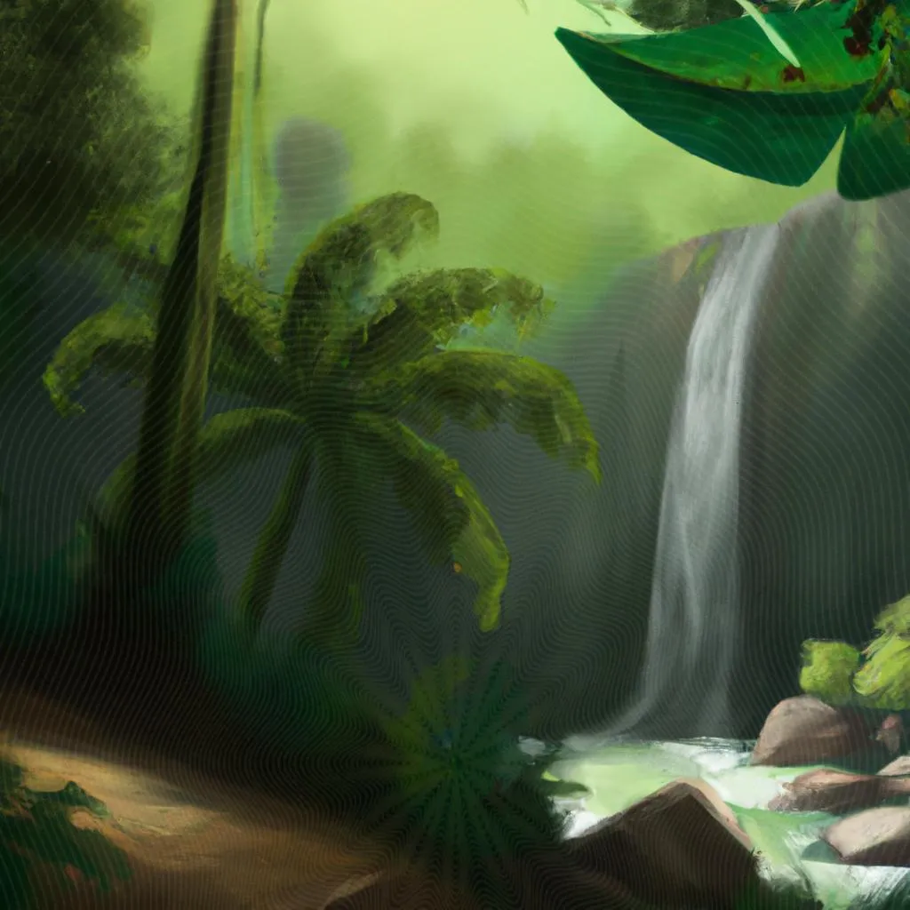 uma ilustração gráfica de cachoeira espirito santo