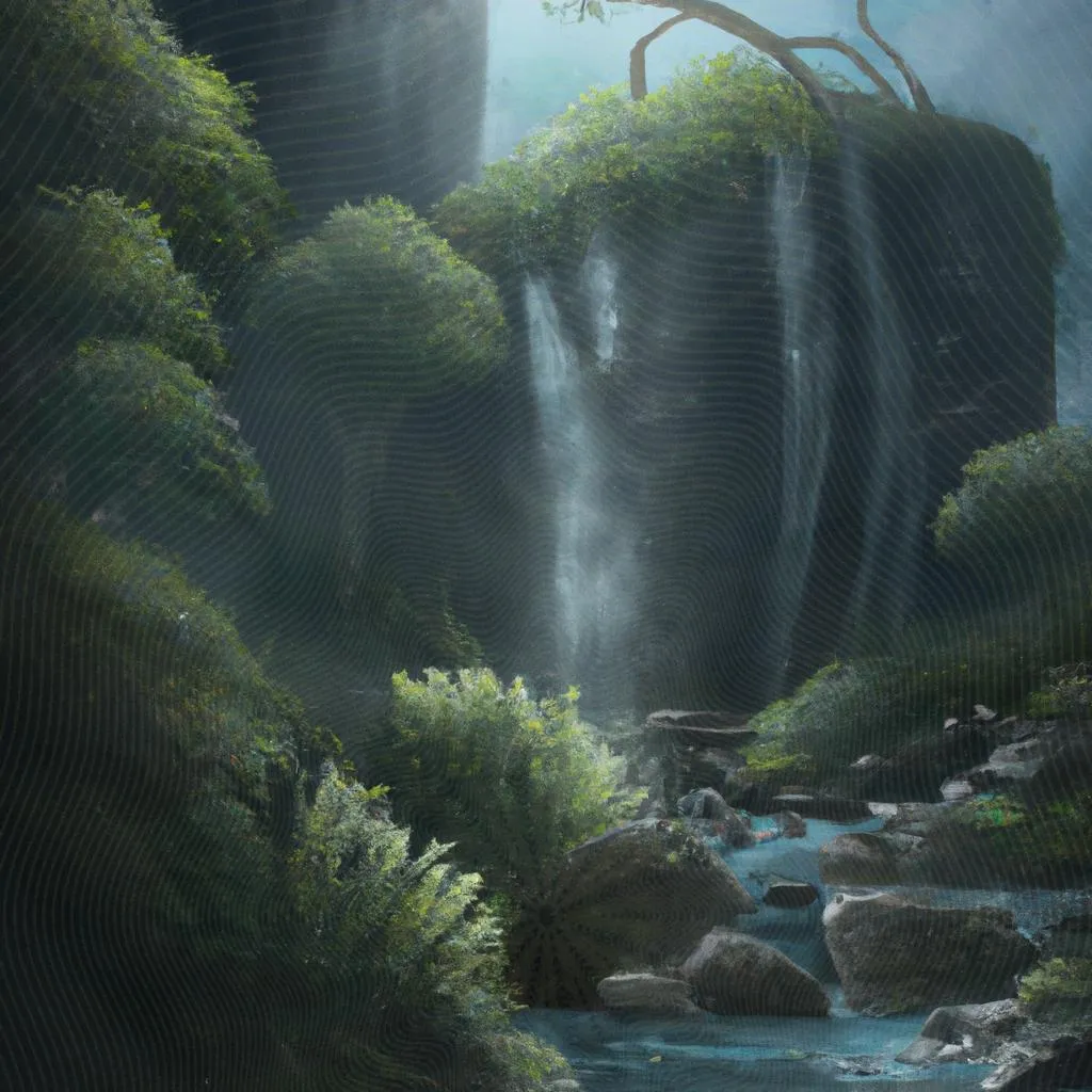 uma imagem impressionista de cachoeira espirito santo