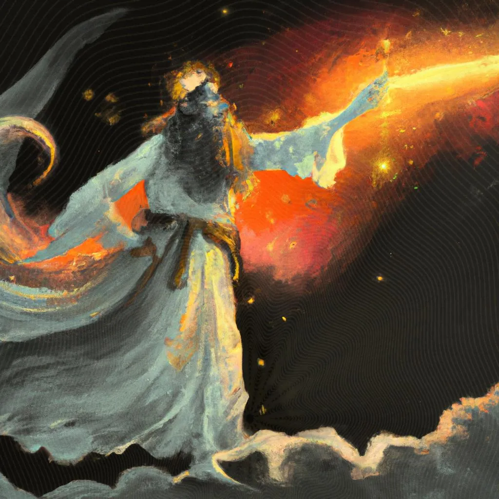 Camille Flammarion: Desvendando os Mistérios do Espiritismo 4 uma arte abstrata sobre camille flammarion espiritismo