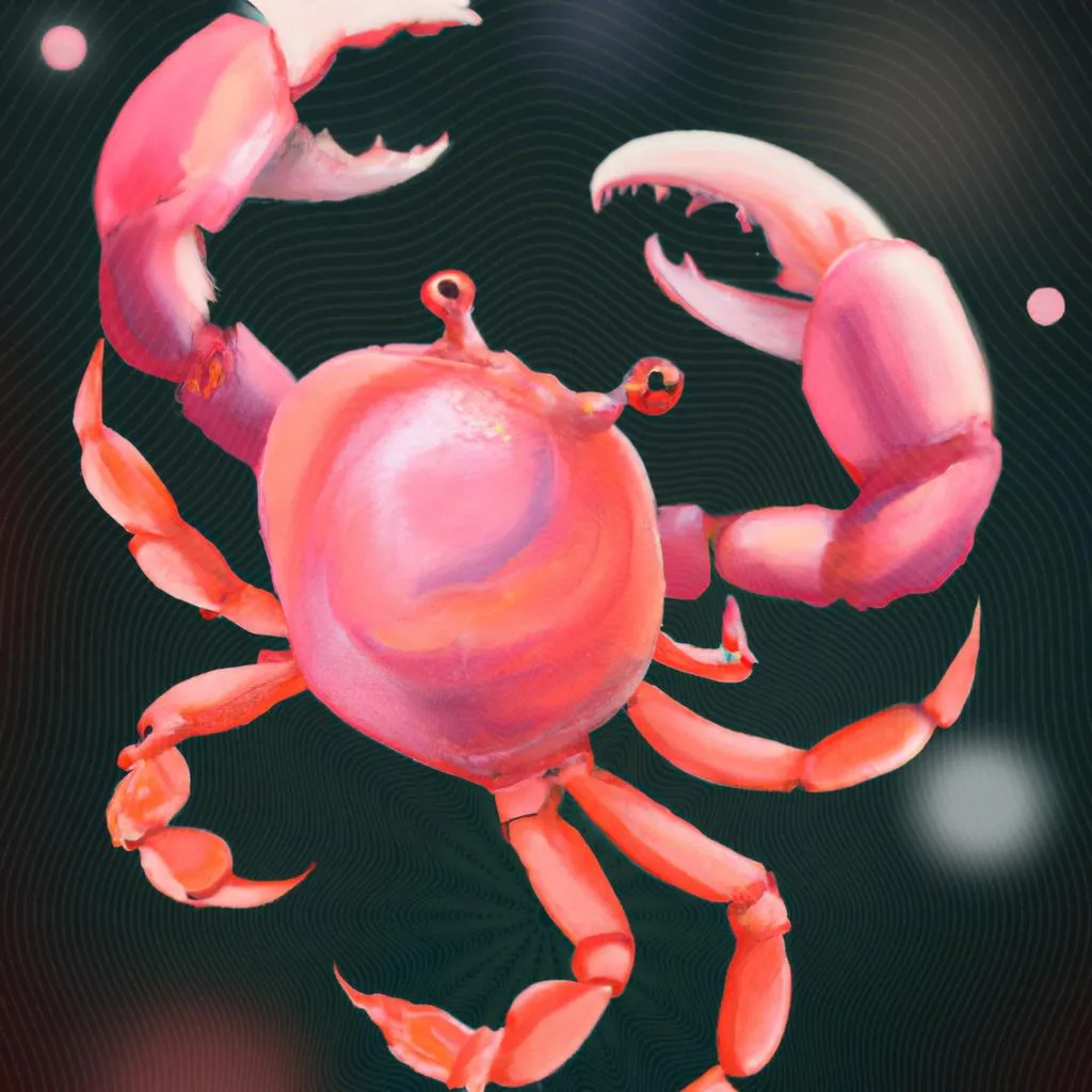 uma obra de arte ilustrativa de cancer em animais espiritismo